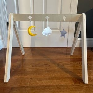 Wooden baby play gym